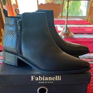 Fabianelli Black Ankle Boots for Women